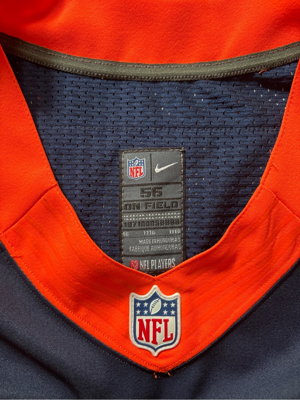 NFL Denver Broncos #18 Manning Navy and Orange Jersey size XXXL - Picture 2 of 4